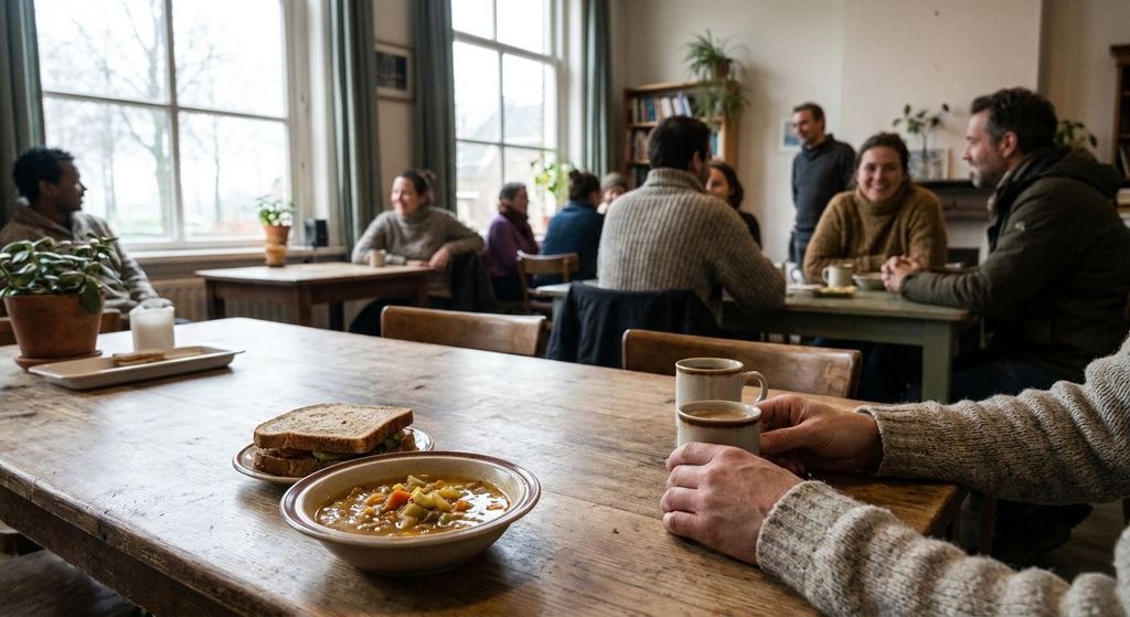 Koffieochtend in het ontmoetingshuis
